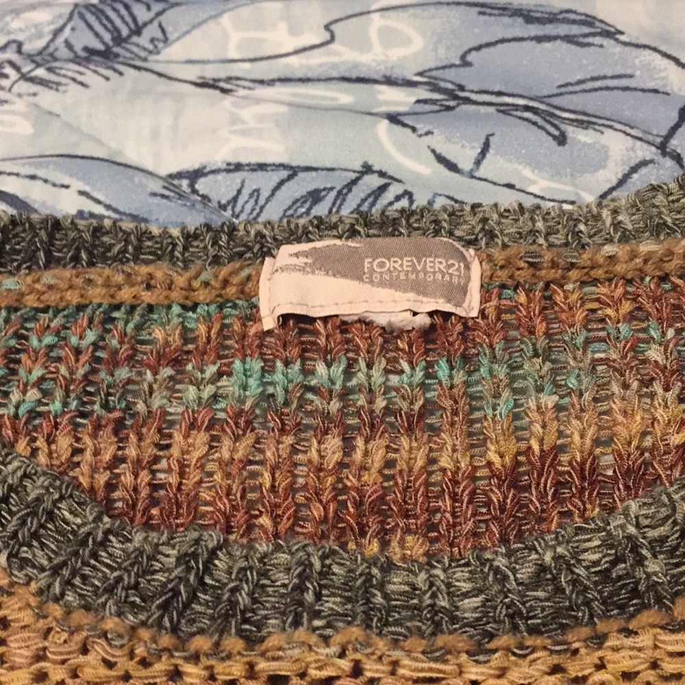 Fall Distressed Waffle Sweater - Picture 3 of 3